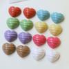 Accesorios de joyería DIY, color sólido, rayas, melocotón, corazón, parche, resina, pendientes dulces, tocado, accesorios para el cabello, material colgante, venta al por mayor