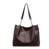 Bolsa Tote de Gran Capacidad para Viajes Diarios para Mujer 2026 Otoño Nuevo Estilo Bolso de Mano con Textura Tejida Popular Moda Bolso de Hombro Único
