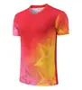 Playera de bádminton hecha a medida, de secado rápido, transpirable, de manga corta, para hombres y mujeres, adecuada para competiciones y entrenamiento