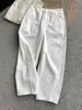 ¡Muy recomendable! ¡El ajuste es increíble! Pantalones casuales de algodón puro importado tipo guadaña para mujer, forma de capullo, cintura alta, adelgazantes, largo cropped