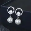 Temperamento dulce socialité Pendientes de perla fabricantes de pendientes venta al por mayor directa exclusiva transfronteriza para pendientes explosivos