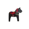 Artesanato de Madeira Pintada Criativa 2026, Cavalo Pequeno de Madeira Acessórios de Feriado, Pequenos Enfeites Pendurados, Decorações de Mesa Mascote