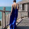 Vestido de Playa Sanya 2025 para Mujer, Vestido Largo Ajustado sin Tirantes y Espalda Descubierta para Vacaciones en la Costa, Favorecedor para Figuras Pequeñas