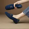 Exquisitos zapatos planos de cuero suave estilo francés para mujer, nuevos mocasines sin cordones, cómodos, versátiles, ligeros y fáciles para los pies