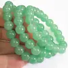 Pulsera de jade de piedra sintética de 10 mm pulsera de jade Dongling pulsera de jade esmeralda pulsera de jade Dongling verde arroz glutinoso hielo