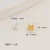 Relleno de Oro de 18K Conserva el Color Hueco Florero de Cintura Pequeña Espaciadores para Manualidades Florero de Doble Cara Pulsera de Cristal Accesorios de Joyería