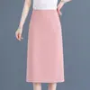 Falda lápiz adelgazante de cintura alta para mujer, nuevo estilo 2026, de longitud media, elegante falda de traje para primavera, verano y otoño