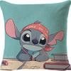 Funda de Almohada de Lino Ultra Suave con Dibujo de Stitch, Cojín para Sofá, Funda para Cabecero, Admite Diseño Personalizado con Tu Propia Imagen