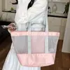 La nueva bolsa de almacenamiento de viaje de un solo hombro de Ruien es un bolso de malla de gran capacidad, moderno y de moda para ir al trabajo y la playa.