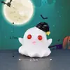 Lámpara de Calabaza Linda de Halloween Fantasma Vampiro Accesorios de Micro Paisaje Adornos para Pasteles Coches