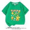 Camiseta Infantil de Manga Corta Co-Branded Elf Pokémon Anime Dibujos Animados Infantiles Algodón Media Manga 5