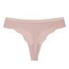 Sierjian Girl Sexy Tanga Invisible de Seda de Hielo sin Marcas de Alta Elasticidad de Secado Rápido de Cintura Baja Color Sólido Clásico para Mujer