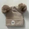 Versão Coreana Ins Outono e Inverno Novo Chapéu de Proteção para Ouvido de Bebê Chapéu Quente à Prova de Frio Confortável para Bebê Bola Dupla Macio Cera Touca Tendência