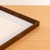 Marco de fotos grande de madera maciza, marco de fotos de caligrafía en blanco, obras pintadas a mano, marco montado para hacer marcos de fotos de cualquier tamaño para colgar en la pared.