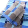 Toalla Cuadros de Algodón Gaoyang 35*75 Engrosada Color Oscuro Toalla Facial para Adultos Algodón Absorbente Cuadros Toalla de Lavado Facial Venta al por Mayor en Stock