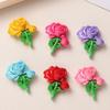 Accesorios de resina de dibujos animados para bricolaje, pegamento de crema rosa multicolor, pinza para el cabello hecha a mano, funda para teléfono móvil, hebilla de zapato, lote de accesorios