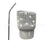 Vaso de Licor Mini de Lujo con Pedrería, Taza de Café Estilo Italiano con Estampado de Leopardo, Vaso con Popote de Acero Inoxidable, Vaso para Agua