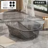 Bacia de Lavar Roupa Grande Espessada com Tábua de Lavar Integrada para Lavagem Manual, Adequada para Varanda e Uso Doméstico, com Tábua de Lavar, Bacia de Lavar Espessada de Plástico para Dormitório