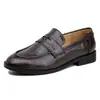 Novo Produto~Mocassins Pretos de Couro Plano para Mulheres, Novo Estilo Primavera e Outono, Sapatos Casuais Retrô com Bico Redondo Francês para Mulheres