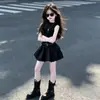 Niñas 2026 Verano Nuevo Elegante Mediano a Grande Niñas Chaleco sin Mangas Pantalones Cortos Conjunto Deportivo Casual Súper Lindo
