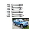 Maçaneta de porta de galvanoplastia ABS Pa Jero Triton L200 de quarta geração 2005-2014 modificação de carro