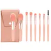 Kit de Pincéis de Maquiagem com 18 Peças, Base em Pó, Corretivo, Sombra para Olhos, Blush Pincéis de Maquiagem, Estojo Preto, Bolsa para Pincéis Ferramenta de Beleza