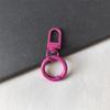 Gancho de Travamento de Porta com Argola de Mola Pintada Chaveiro Chaveiro Colorido Argola Redonda Argola Aberta Ferragem Gancho de Bagagem Acessórios para Bolsa