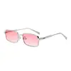 Gafas de sol Jamie New L5014 con Montura Cuadrada Moda Versátil Montura de Metal Personalidad Estilo Urbano Gafas de Sol Decorativas