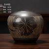 Ornamentos de Vaso Jingdezhen Cerâmica Sala de Estar Arranjo de Flores Gres Pote de Cerâmica Retrô Vaso de Flores Recipiente para Flores