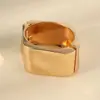 Pulsera geométrica grande brillante simple y de moda europea y americana para mujer, pulsera versátil personalizada