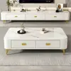 Mueble de TV de pie para sala de estar, nuevo modelo 2026 para apartamentos pequeños, sensación de lujo ligero y alta gama, combinación de mesa de centro y mueble de TV