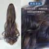 Rabo de Cavalo Peruca Cabelo Longo Cacheado Feminino Presilha Onda Grande Destaque Tira Trança Cabelo Longo Peruca Rabo de Cavalo Alto Feminino