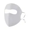 Nova Máscara Facial de Nylon com Alça de Orelha Estilo Espinha de Peixe Plana, Proteção Solar Facial Completa, Anti-UV, Seda Gelada Respirável para Proteção Solar no Verão para Ciclismo