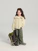 Pudding Pantalones Haru para Niñas 2025 Nuevo Pantalón Cargo Infantil Fresco y Moderno Pantalón Largo Holgado Versátil para Niñas