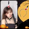 Accesorios para la Cabeza de Halloween Diadema Linda Divertida Pinza de Pelo Demonio Calabaza Accesorios para el Cabello Show Props Decoración cos Pinza para el Cabello
