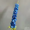 Flores Artificiais Azuis para Casamento Flores Falsas de Teto Decoração de Casamento Parede de Flores Arranjo de Flores de Chão para Casamento Materiais para Arranjo de Flores de Seda