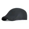 Gorra Gruesa de Lana Acanalada Cálida de Invierno con Orejeras Hacia Adelante para Hombres, Gorro de Viaje a Prueba de Frío para Personas de Mediana Edad y Mayores
