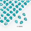 Dongzhou Crystal 6*8 Fondo Transparente Gota de Agua Pedrería para Uñas Súper Brillante Hielo Transparente Sin Base Acrílica Construcción Pedrería Relleno de Pedrería Accesorios de Uñas DIY