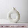 Vaso Cerâmico Branco Estilo Nórdico Ins Ornamentos Criativos Rosca Sala de Estar Flores Decoração de Casa Flor Seca