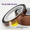 Fita de alta temperatura para dedo dourado PI, forno de pintura em spray com resistência à temperatura 280 graus, adesivo de alta temperatura, fita de alta temperatura para transferência térmica