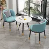 Mesa Pequeña y Sillas Doble Capa para Ocio en Balcón, Mesa de Centro y Sillas Sencillas Modernas de Moda, Juego de Tres Piezas de Una Mesa y Dos Sillas para Hotel