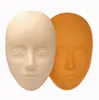 Tatuaje Facial 5D Tridimensional Práctica de Piel de Rostro Base de Silicona Set Desmontable Piel de Rostro Humano Tatuaje de Cejas Ceja Salvaje