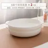 Bol de Hueso Doble Asa Bol para Cocinar al Vapor Bol para Fideos Horno de Microondas Horno de Cocción Bol para Freidora de Aire Bol de Sopa Doble Asa Hogareño