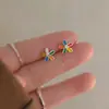 Pino de Prata S925 Brincos de Pérola Redondos Elegantes Retrô Franceses Brincos de Pino Luxo Leve Design de Nicho Personalizado