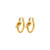 Moda Transfronteriza Nuevo Tipo C Pendientes de Nudo para Mujer Pequeños Minimalistas Estilo Frío Sentido de Alta Gama Nicho Pendientes de Lujo Ligero Lote