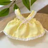 Vestido 10cm Ropa Muñeca Juguete de Moda Labubu Persona Estrella Piernas Largas Gato Kt Vestir Falda Plisada Cuadros Coloridos