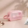 Bolsa de Cosméticos Seca y Húmeda Separadas Doble Capa Neceser Gran Capacidad Impermeable Bolsa de Almacenamiento para Cuidado de la Piel Multifuncional Portátil Viaje