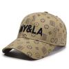 Novo Boné de Baseball Bordado NY & LA Esportivo Proteção Solar Chapéu de Sol Masculino e Feminino Respirável Versátil Casual