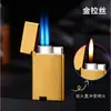Ronda 289 Encendedor Ruidoso Creativo de Tres Llamas Inflable Doble Llama Recta a Llama Abierta Una Máquina Grabado Personalizado Madera