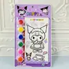 Juego de Pintura Educativo DIY Hecho a Mano para Niños Kuromi Melody Perro Canela Pincel de Acuarela Papelería Premios